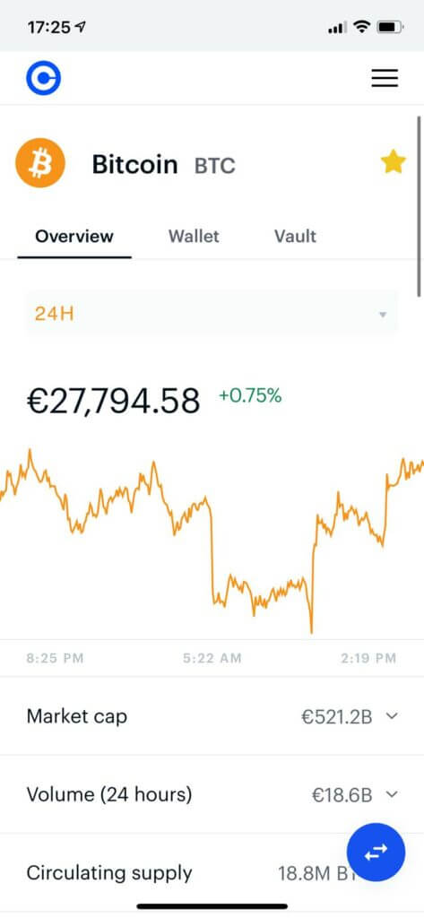 buy bitcoin at coinbase